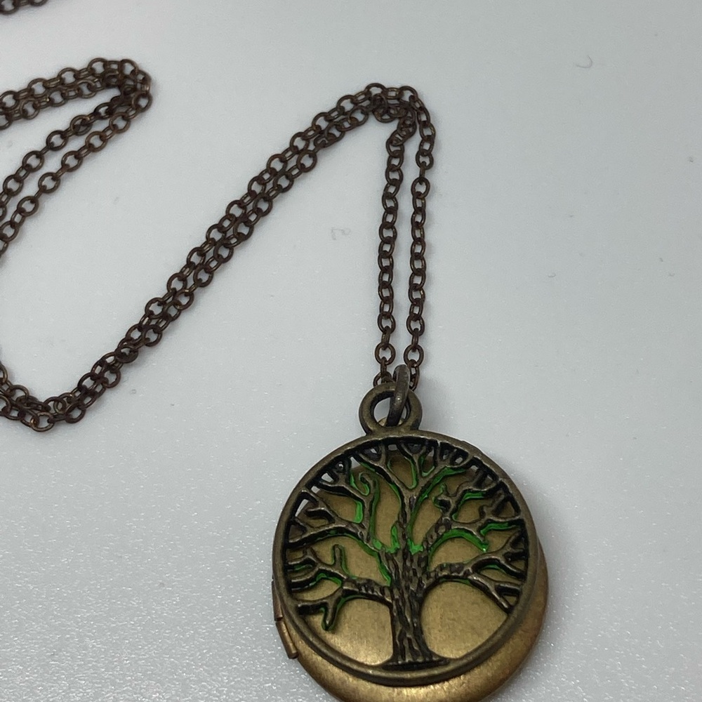 Brass Tree of Life Locket - Picture 2 of 3